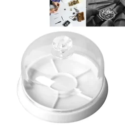 Klockrörsbricka Dammtät Tillbehörsförvaring Klockdelar Dammskydd för Familjeskola Vit