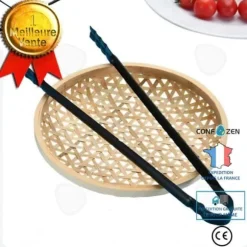 Kolgrillstång C® 31cm Trädgårdsgrill Utomhus Järn Rostbeständig Ergonomiskt Handtag Fast Grepp Lätt att Rengöra Kök Verktyg