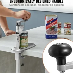 Kommersiell & industriell konservöppnare - Manuell bordsmonterad - För burkar upp till 30 cm - Höjdjusterbar - Skruvfäste eller bordsklämma - Kraftig | CDON