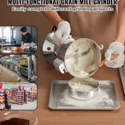 Kommersiell elektrisk kryddkvarn 300g, höghastighetskvarn för spannmål, effektiv och snabb, finmalet resultat, idealisk för matlagning