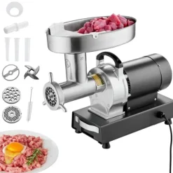 Kommersiell Elektrisk Köttkvarn, Hög Prestanda, Korvstoppare, Effektiv Malning och Fyllning, Kvalitetsmaskin för Kök