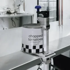 Kommersiell Konservöppnare 50 cm Rostfritt Stål Stor Manuell Burköppnare Professionell Kök Catering Restaurang Bordsklämma Justerbar Bänkskruvar