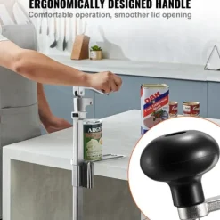 Kommersiell konservöppnare - Manuell bordsmonterad - Kraftig - Höjdjusterbar - För burkar upp till 40 cm - Skruvmonterad