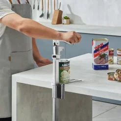 Kommersiell konservöppnare - Manuell bordsmonterad - Kraftig - Höjdjusterbar - För burkar upp till 40 cm - Skruvmonterad