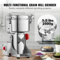 Kommersiell kryddkvarn 2500g, elektrisk höghastighetskvarn, professionell malning, snabb och effektiv malningsmaskin