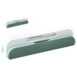 Kompakt manuell dumplingsmaskin med ergonomiskt handtag - platsbesparande design, grön