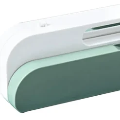 Kompakt manuell dumplingsmaskin med ergonomiskt handtag - platsbesparande design, grön