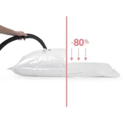 KOMPAKTOR Förpackning med 10 kompressionspåsar - Storlek M - Transparent