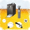 Komplett set - Öltapp - STREAM 80 ölkassett, flödeskylare 2-linjers torrkylare, KEG 2:Type D, KEG:KeyKeg