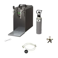 Komplett set - Öltapp - Stream 50 två linjer torr kylare, run kylare 50 liter/h, KEG:Type G, KEG 2:Type M