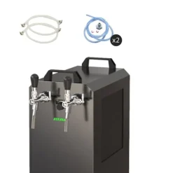 Komplett set - Öltapp STREAM 80K med luftpump, ölväska, genomströmningskylare, 2-linjers torrkylare, KEG:utan, KEG 2:Type G
