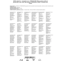 Komplett set - Öltapp STREAM 80K med luftpump, ölväska, genomströmningskylare, 2-linjers torrkylare, KEG:utan, KEG 2:Type G