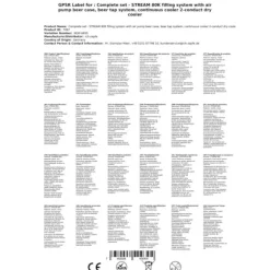 Komplett set - Öltapp STREAM 80K med luftpump, ölväska, genomströmningskylare, 2-linjers torrkylare, KEG:Type A, KEG 2:NC Adapter