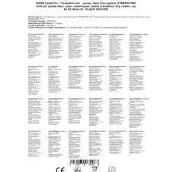 Komplett set - Öltapp STREAM 50K med luftpump ölkorg, flödeskylare 2-ledare torrkylare, upp till 55 liter/h - BLACK EDITION, KEG:Type G, KEG 2:KeyKeg | CDON