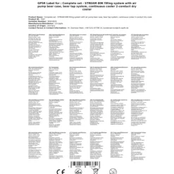 Komplett set - Öltapp STREAM 80K med luftpump, ölväska, genomströmningskylare, 2-linjers torrkylare, KEG 2:NC Adapter, KEG:KeyKeg