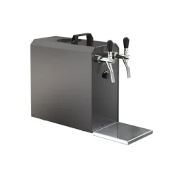 Komplett set - Öltapp STREAM 50K med luftpump ölkorg, flödeskylare 2-ledare torrkylare, upp till 55 liter/h - BLACK EDITION, KEG:utan, KEG 2:Type M