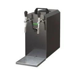 Komplett set - Öltapp STREAM 50K med luftpump ölkorg, flödeskylare 2-ledare torrkylare, upp till 55 liter/h - BLACK EDITION, KEG:utan, KEG 2:Type M