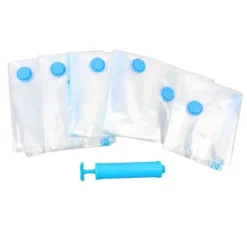 Kompressionsförvaringspåsar Vacuum Sealer Förvaringspåsar för Täcken Filtar Sängkläder