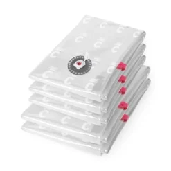 Kompressionspåsar - COMPACTOR - Paket om 5 - Storlekar M och L - Transparent - Vakuumförpackade