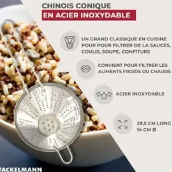 Kona kinesisk 14 cm i diameter i rostfritt stål Fackelmann