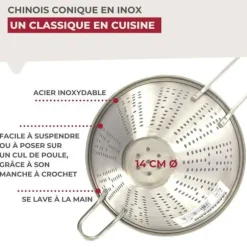 Kona kinesisk 14 cm i diameter i rostfritt stål Fackelmann