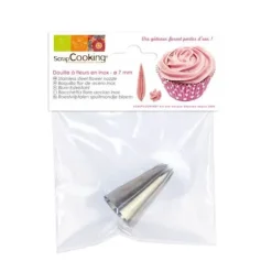 Konditorimunstycke i rostfritt stål - Blomma