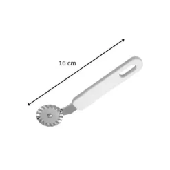 Konditorivaror - Zenker - Riflerat hjul - Rostfritt stål - Plasthandtag - Lätt att skära