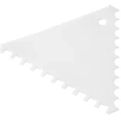 Konditorskrapa, triangulär, tandad, BRED RYMDSKAM - SET med 6 st. - ENDI 554203