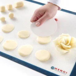 Konfektskrapa för deg HALVRUND 104x74mm - SET med 6 st. - ENDI 554142