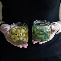 Konserveringsburkar med lock 6 st 330 ml