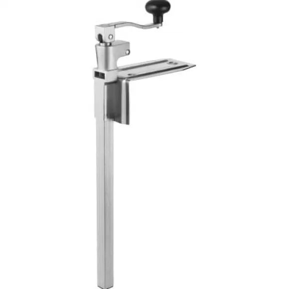 Konservöppnare, Kraftig manuell bordsmodell, 23,5x10x66 cm, Justerbar, Stål