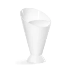 Kontallrik 2 i 1 pommes frites hållare kornett med kopp