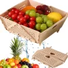 Korg och durkslag - Hopfällbar plastkorg för frukt och grönt