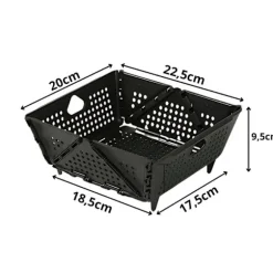 Korg och durkslag - Hopfällbar plastkorg för frukt och grönt