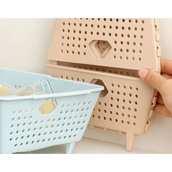 Korg och durkslag - Hopfällbar plastkorg för frukt och grönt