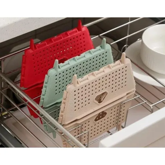 Korg och durkslag - Hopfällbar plastkorg för frukt och grönt