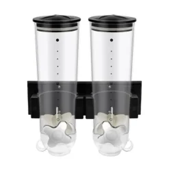 Korndispenser, Väggmonterad Design, Stor Kapacitet,svart