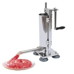 Korvstoppare, manuell modell, 6 korvhorn (rostfritt stål & plast), låg ljudnivå för hemlagad korv