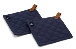 Kosta Linneväfveri Grytlappar 2-pack, Marinblå