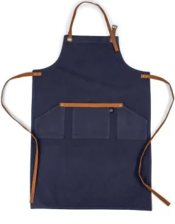 Kosta Linnewäfveri Förkläde, Marinblå