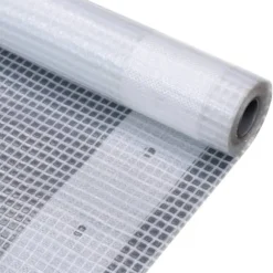 Kraftig Leno presenning 260 g/m² - Mångsidig skydd för växthus och möbler | Färg: Vit | Storlek: 2x5 m