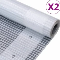 Kraftig Leno presenning 260 g/m² - Mångsidig skyddsduk | Färg: Vit | Storlek: 4x4 m