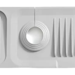 Kranmatta Silikon Handfat Skydd Säker Ren Luktfri Handfat Tillbehör för kök Badrum Ljusgrå