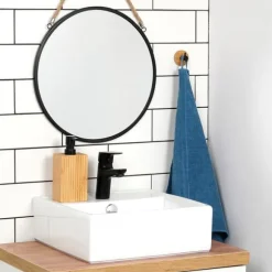 Krokhängare självhäftande trämetall svart 5x3,5 cm 4 st.