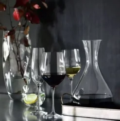 Krosno 6x430ml glas för VIT RÖTT VIN KRISTALLINT GLAS NICE