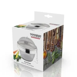 Kryddboll - WEIS - Ø 11 cm - Rostfritt stål - Förstärkt ram - Bajonettstängning