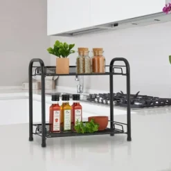 Kryddhylla, Metall, 33x27x17 cm