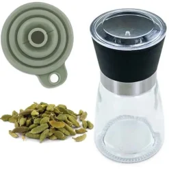 Kryddkvarn, tratt och ekologisk grön kardemumma