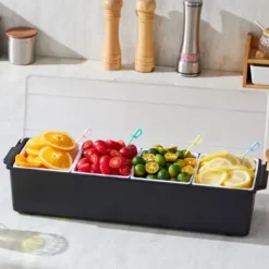 Kryddserver, 4-facks kyld garneringsbricka, 503x165x117 mm, Förvaring