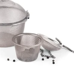 Kryddsil i stål 6 cm